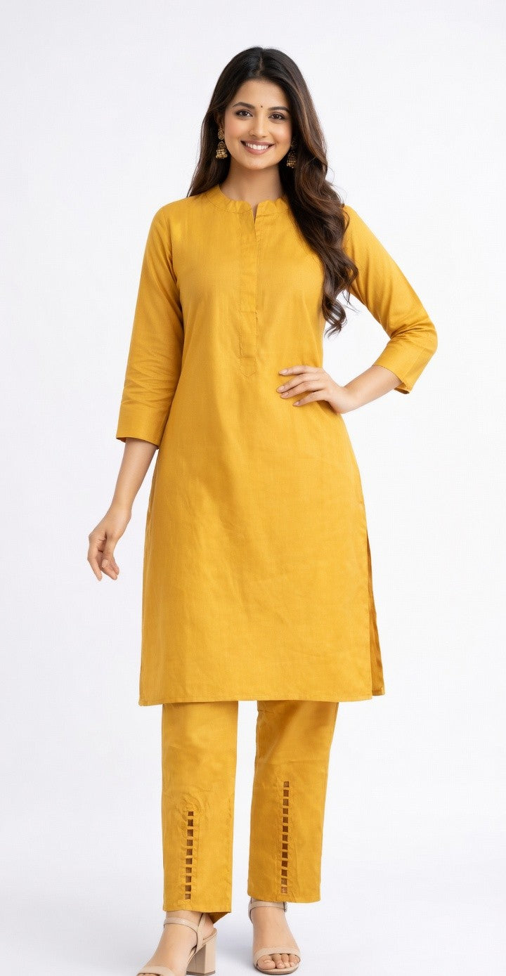 Sunlit Mustard Trouser Set