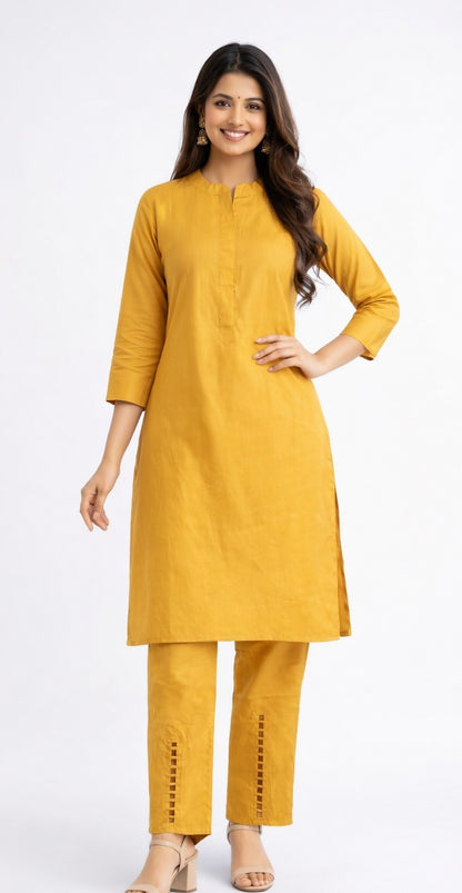 Sunlit Mustard Trouser Set