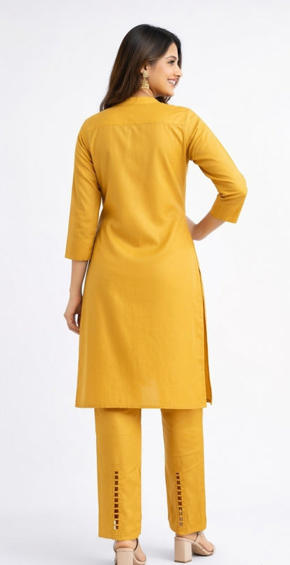 Sunlit Mustard Trouser Set