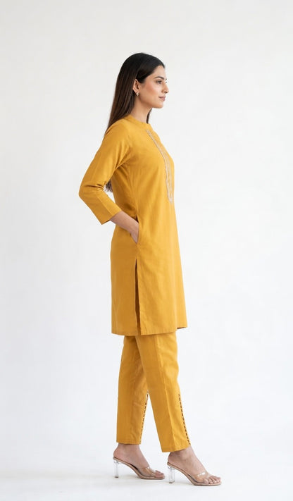 Sunlit Mustard Trouser Set