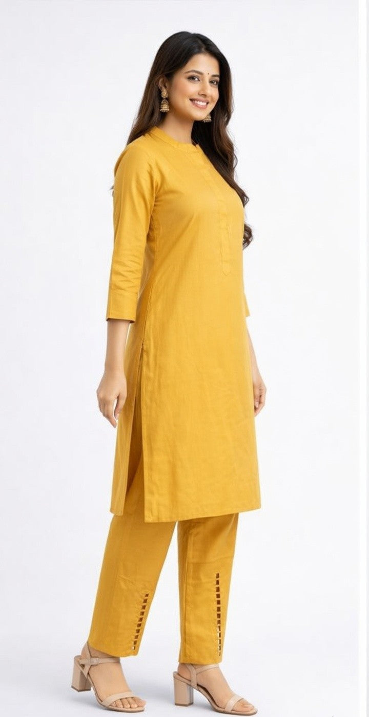 Sunlit Mustard Trouser Set