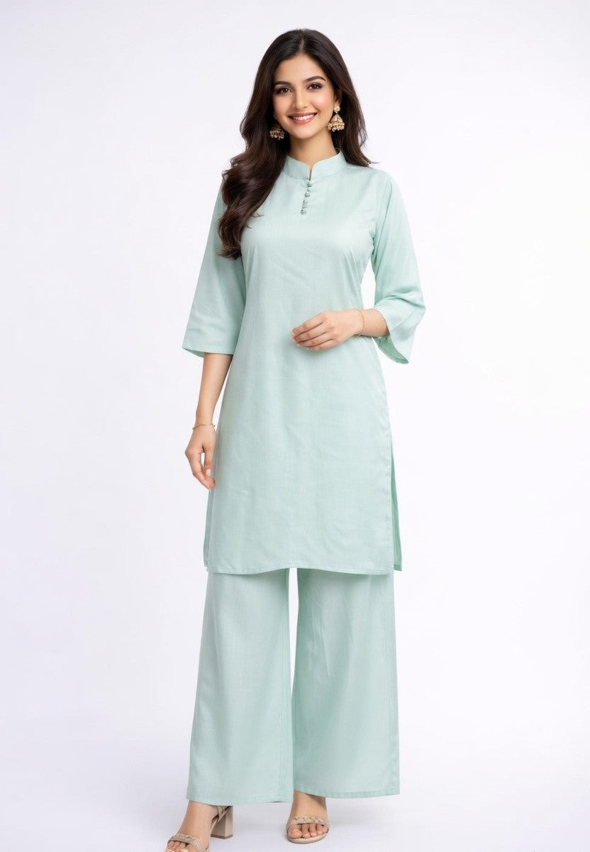 Minty Green Palazzo Set