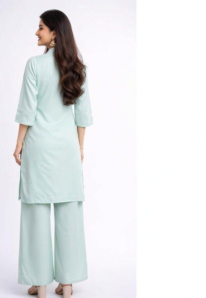 Minty Green Palazzo Set