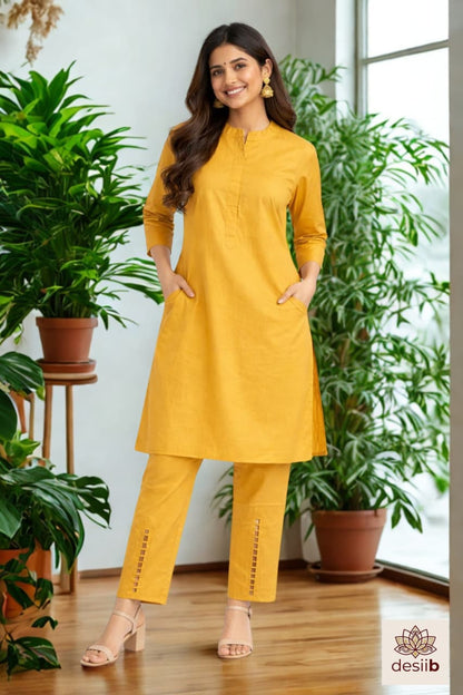 Sunlit Mustard Trouser Set