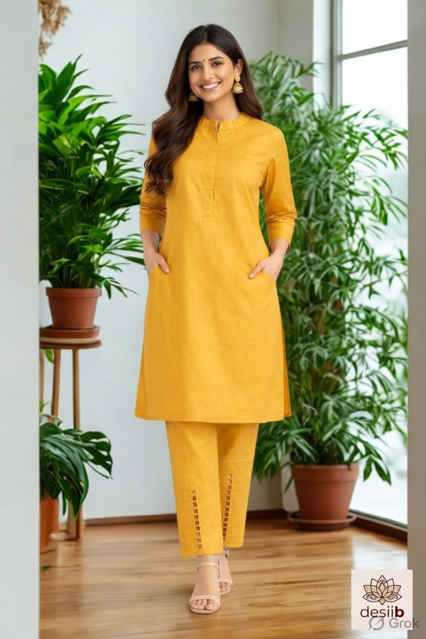 Sunlit Mustard Trouser Set