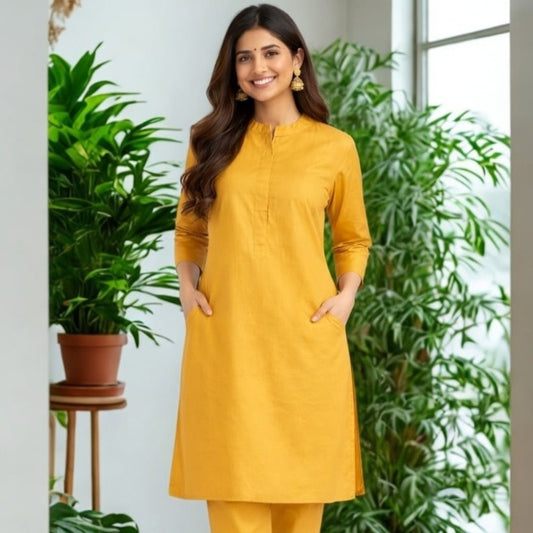 Sunlit Mustard Trouser Set